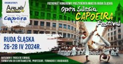 Festiwalu Kultury Brazylijskiej - Open Silesia Capoeira Festival 26-28.04.2024r. Hala MOSiR w Nowym Bytomiu