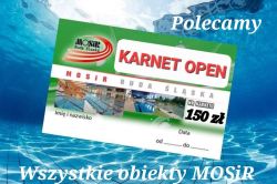 Karnet Open Obiekty Sportowe MOSiR.