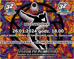 WOŚP. Mecz Siatkówki - Hala MOSiR Nowy Bytom.