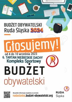Zachęcamy do udziału w głosowaniu w ramach Budżetu Obywatelskiego - projekt numer 6 - TARTAN NIEBIESKIE DACHY - kompleks sportowy.