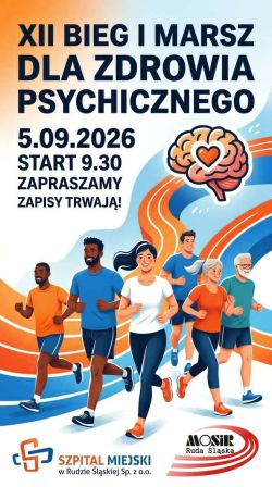 Zapisy XII Bieg i Marsz dla Zdrowia Psychicznego - 5.09.2026 Burloch Arena