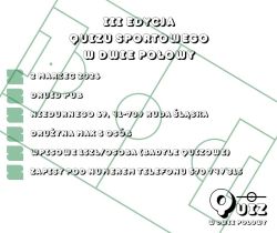 Zapraszamy Quiz Sportowy - W dwie połowy. 2 marca 2026r.